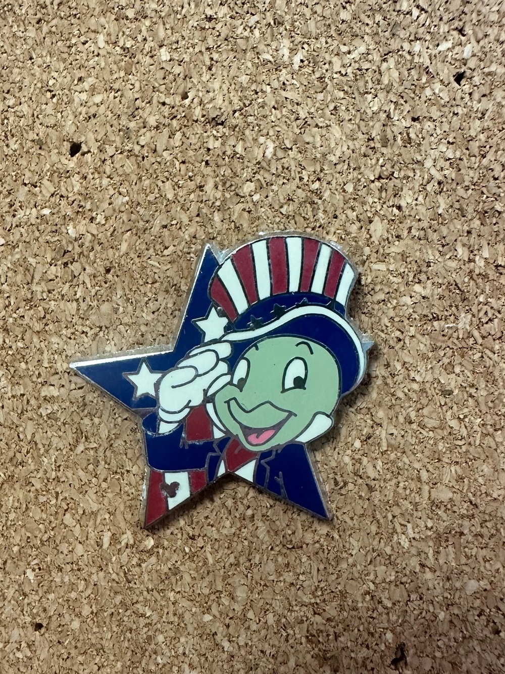 Disney Jiminy Cricket Patriotic Pin - Red White Blue Green